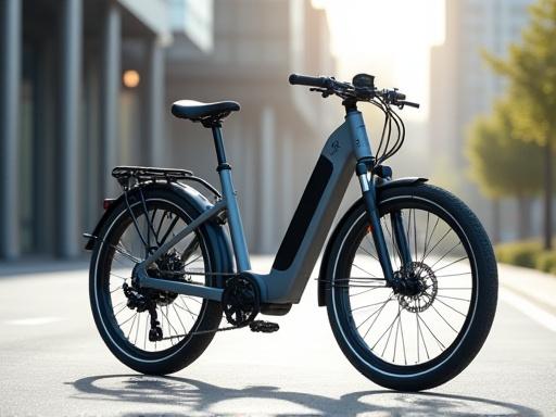Una moderna e-bike urbana con batteria integrata